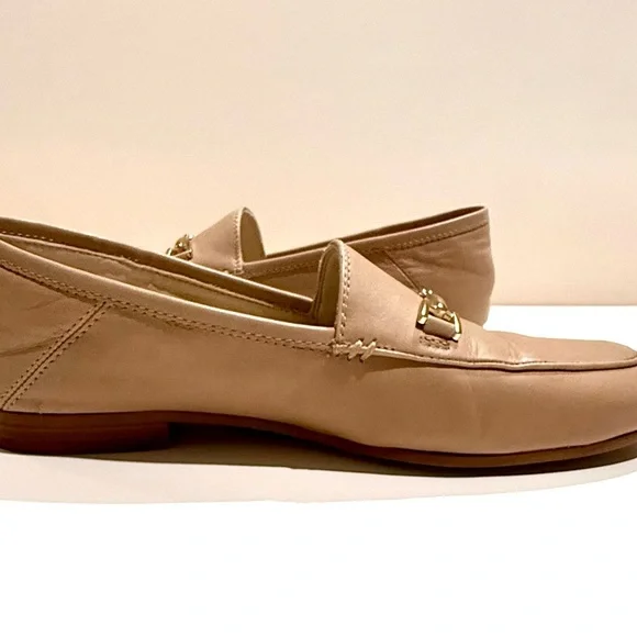 Sam Edelman Beige Loraine Loafers with Gold Accent Size 6 Women’s - Picture 6 of 10
